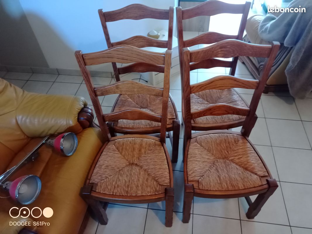 Chaises Bois lot de 4 (image 1)
