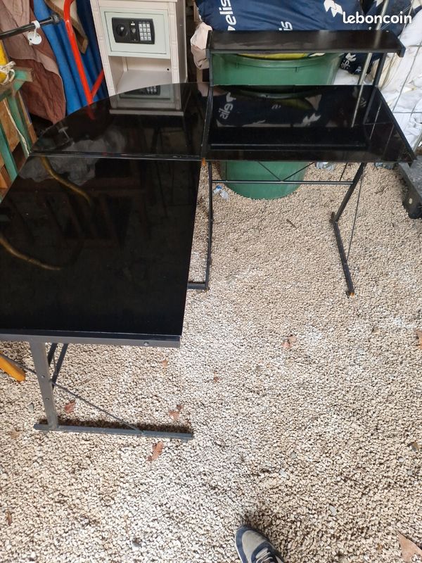 Bureau d'angle verre (image 2)