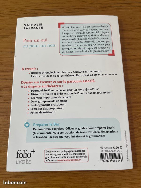 Pour un oui ou pour un non de Sarraute (image 3)