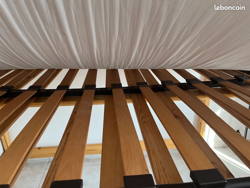Lit Double Grande Hauteur avec Sommier et Matelas (image 9)