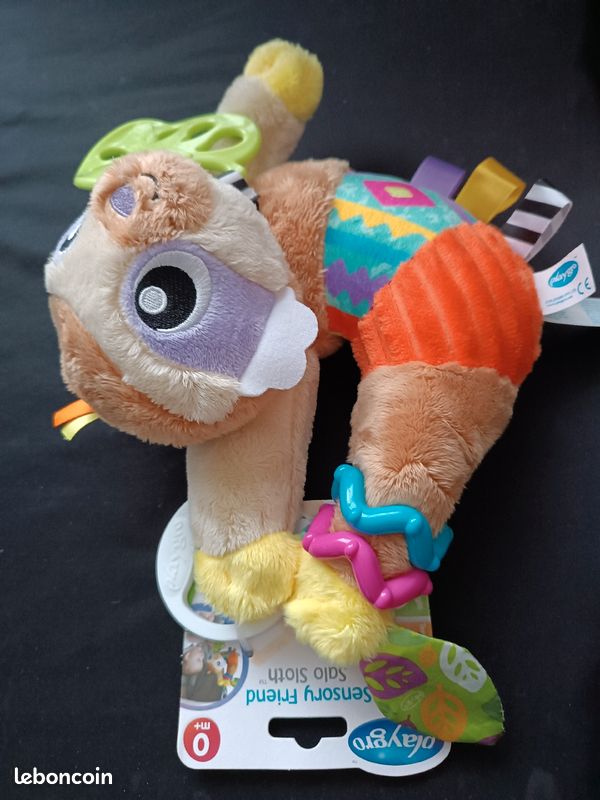 NEUF peluche d'activité sensorielle paresseux playgro sensory