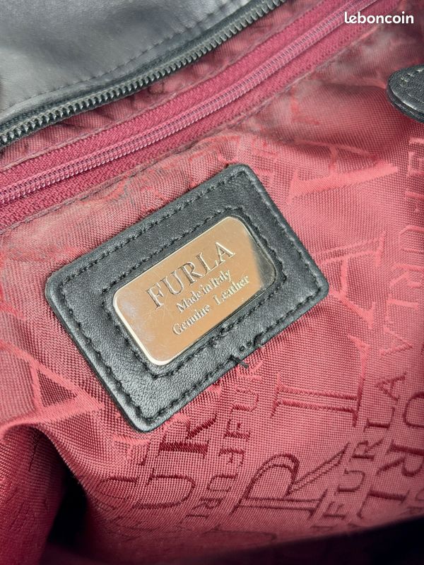 401 - Sac à main – Furla Vintage Cabas - cuir noir (image 12)