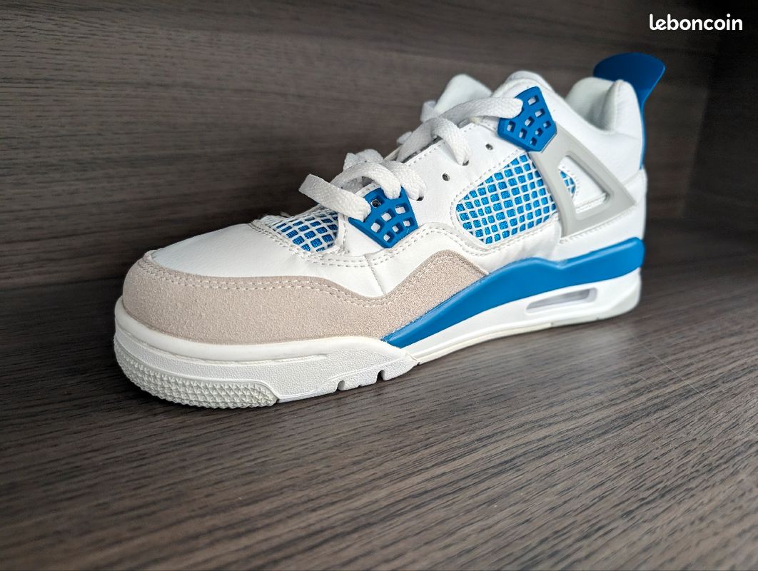 Jordan Air 4 Bleu & Blanc (image 8)
