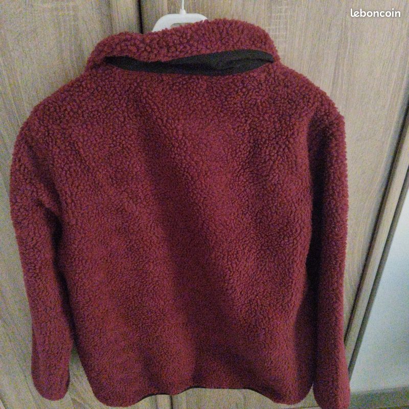 Veste polaire femme bordeaux (image 3)