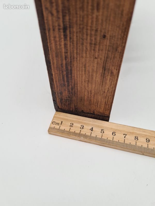 Boîte à outils en bois avec poignée, plateau de rangement Vintage - J01 (image 9)