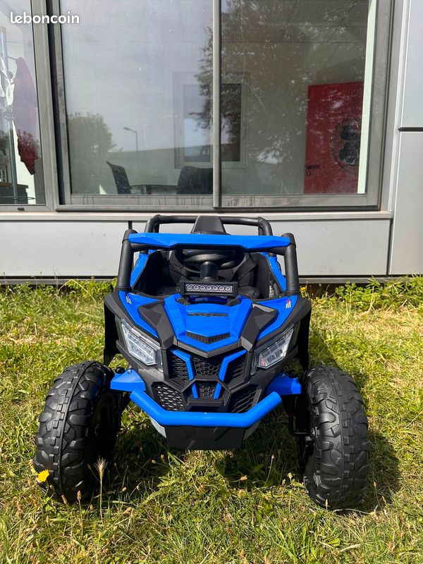 Buggy Électrique Enfant 12V Bleu – 2 Moteurs, 1 Place (image 3)