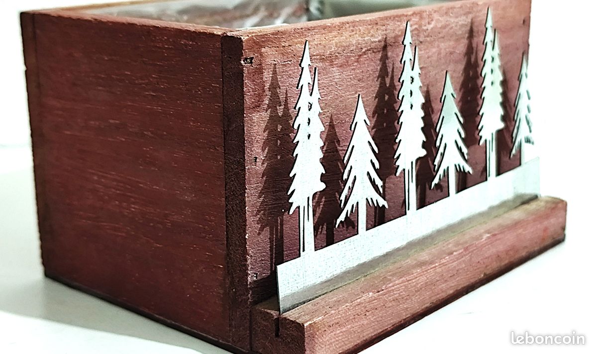 Vide–poche, porte–crayons ou jardinière en bois (image 7)