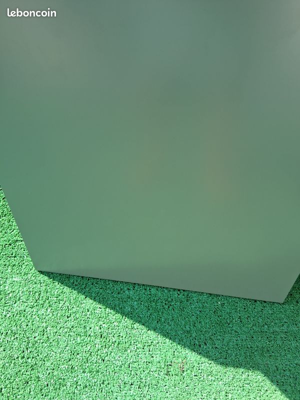 Meuble double vasque suspendu 120cm vert satin (image 4)