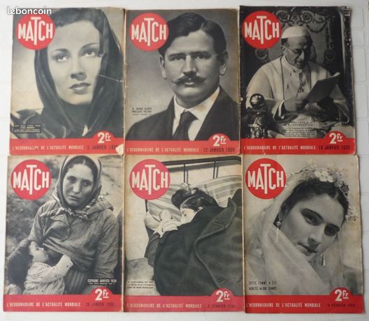 LOT 6 magazines MATCH 1939 (lot 3)