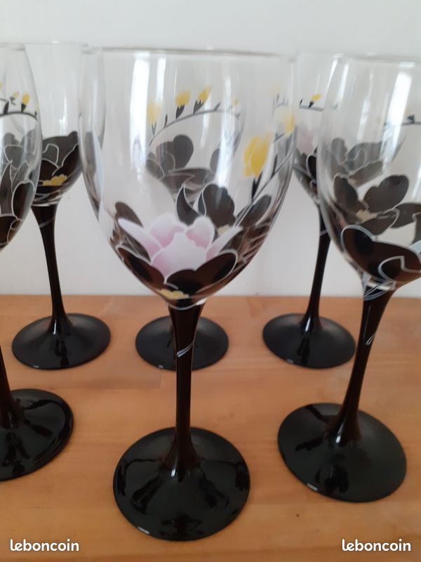 Lot de 6 verres à eau vintage (image 2)