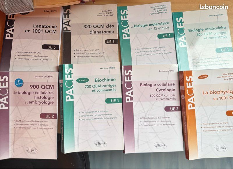 Livres étudiant, médecine, psychologie et histoire (image 1)