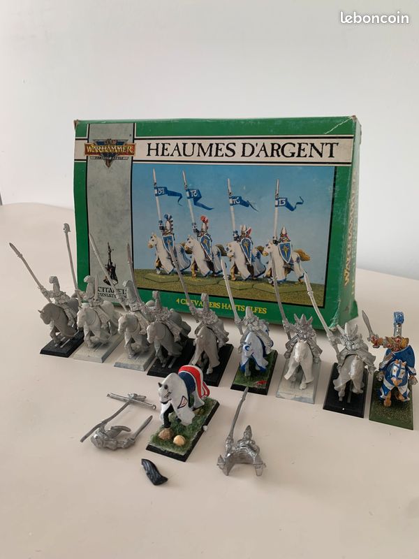 Warhammer High Elves Elf Metal WFB 4th Edition White Lions x2 OOP Marauder