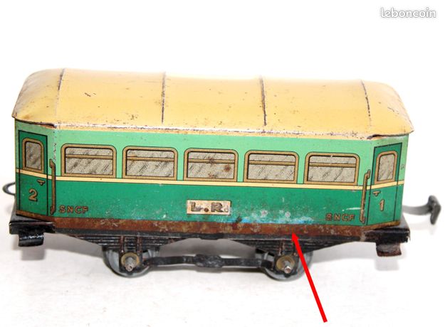 LR LOUIS ROUSSY locomotive a vapeur avec sa voiture en O £45.29
