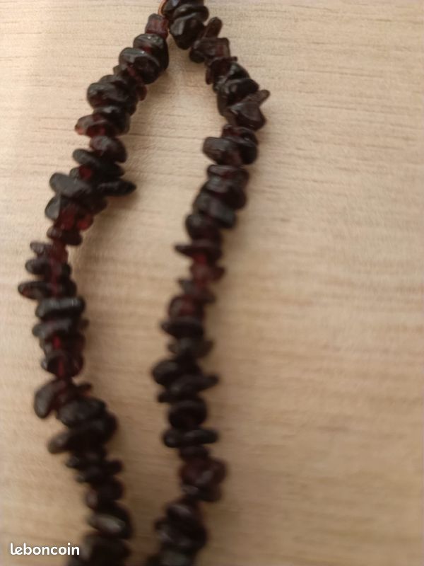 Collier jaspe grenat (image 2)