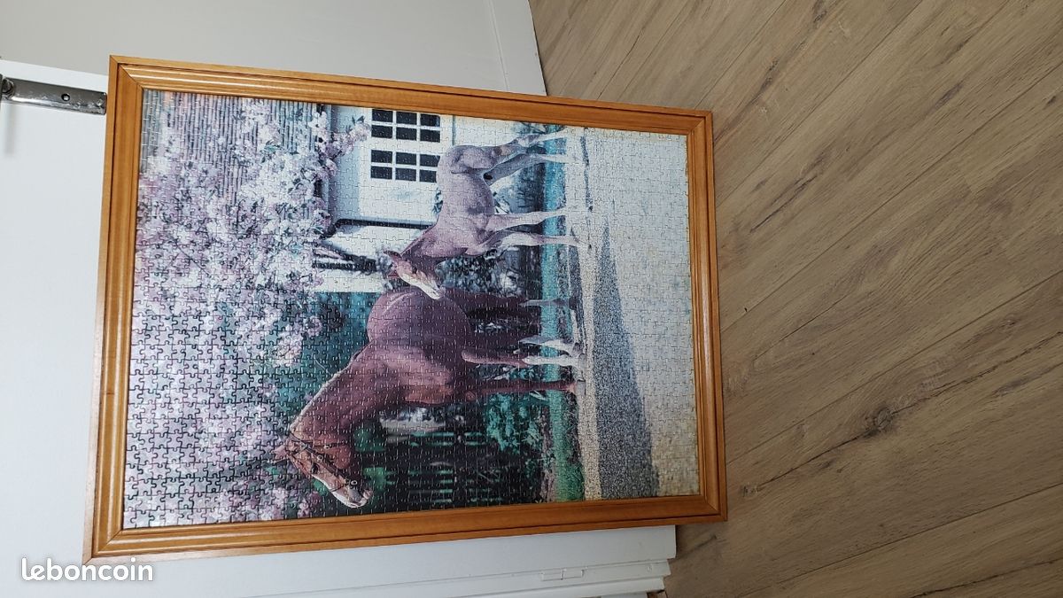 Tableau puzzle chevaux (image 1)