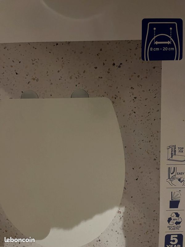 Abattant wc lunette wc frein de chute (image 1)