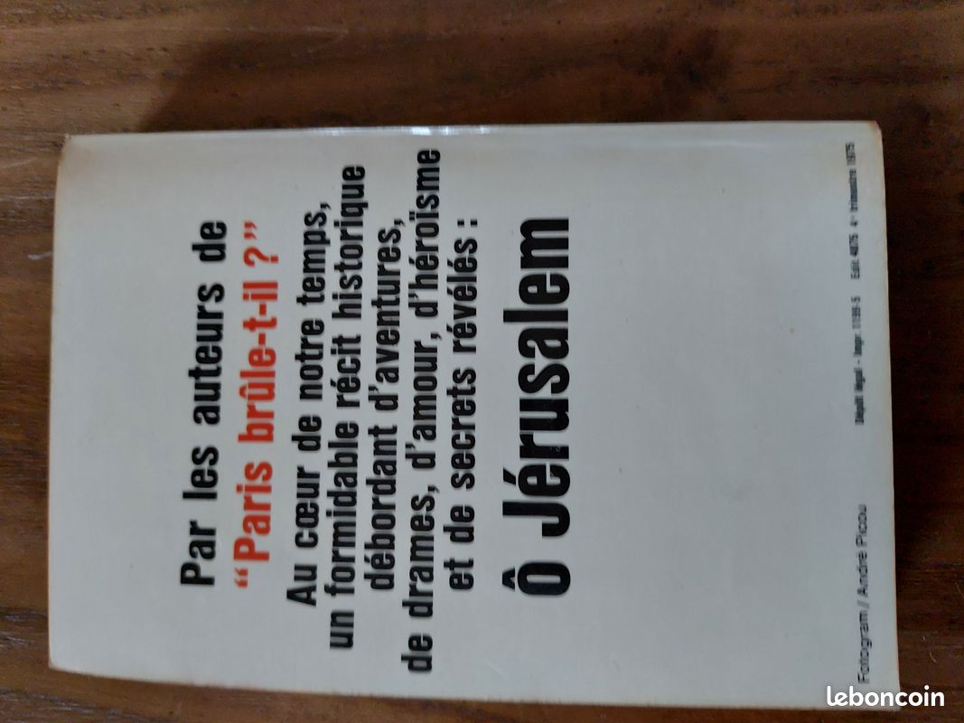 "o Jérusalem" tomes1et 2de D. Lapierre et L.Collins (image 2)