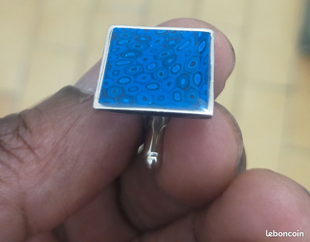 Boutons de manchettes adina plastelina . Argent 925 (image 5)
