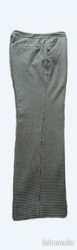 Pantalon Droit ZARA Noir Taille S (36) - Occasion Très Bon état Parfait