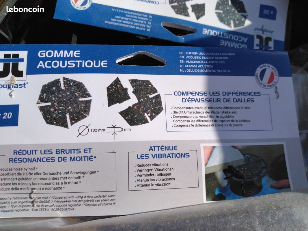 Plots pour dalles et gomme acoustique (image 3)