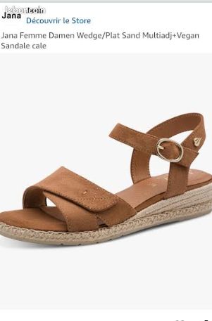 Chaussures JANA Femme Damen Wedge Cognac (image 1)