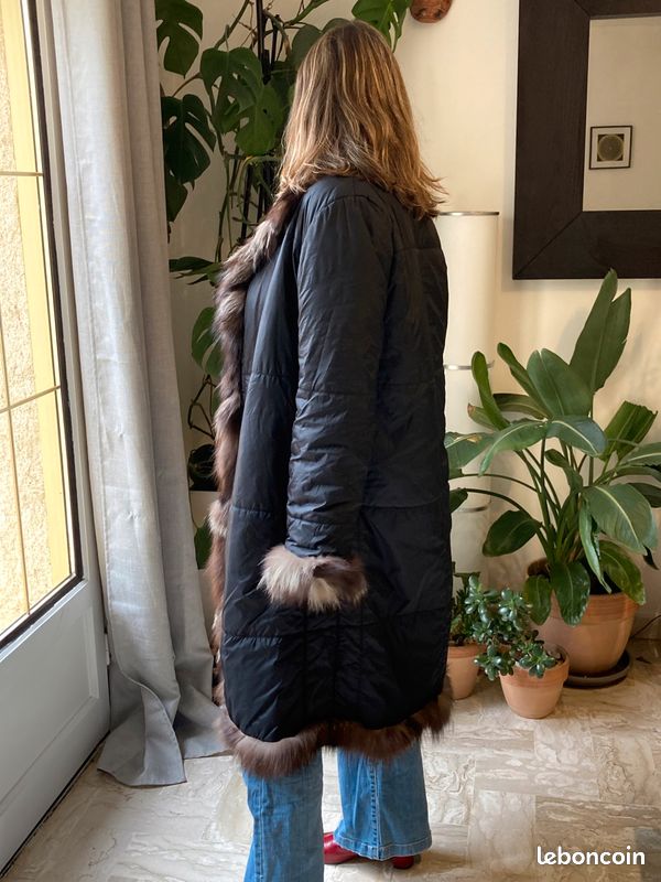 Manteau noir Adolfo Dominguez (image 2)