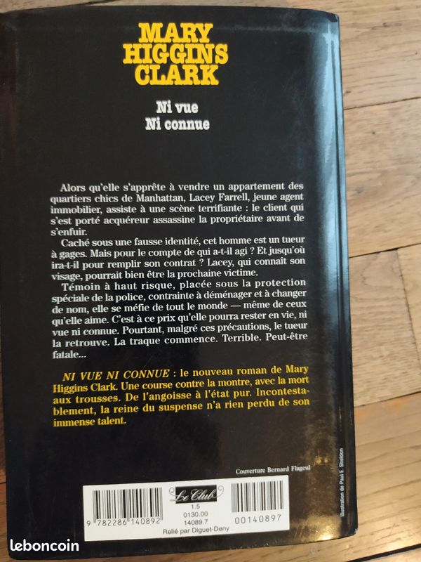 Livre "ni vue ni connue" Mary Higgins Clark (image 2)