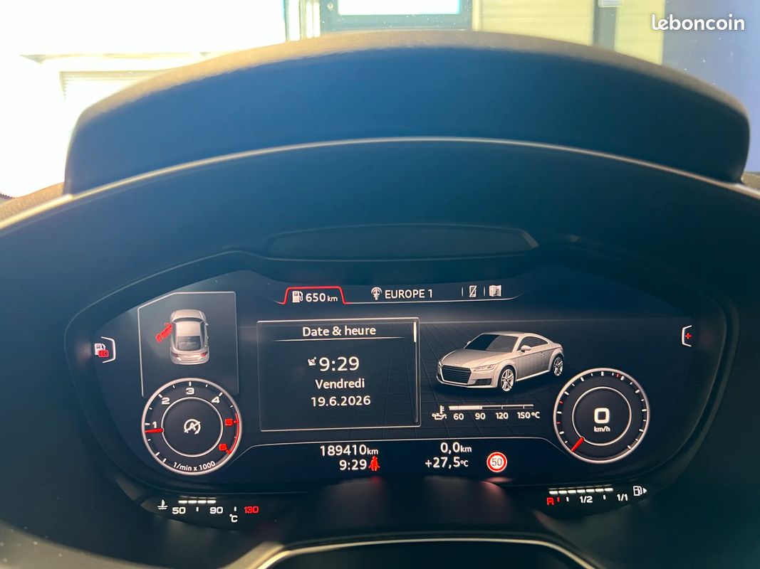 AUDI TT 2.0 TDI 184 S-LINE – 2015 – MANUELLE – 190 000 km – ENTRETIEN COMPLET – DISTRI FAITE (image 9)