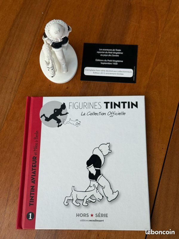 Mini Série Tintin - Figurines Album Or Noir - Neuve