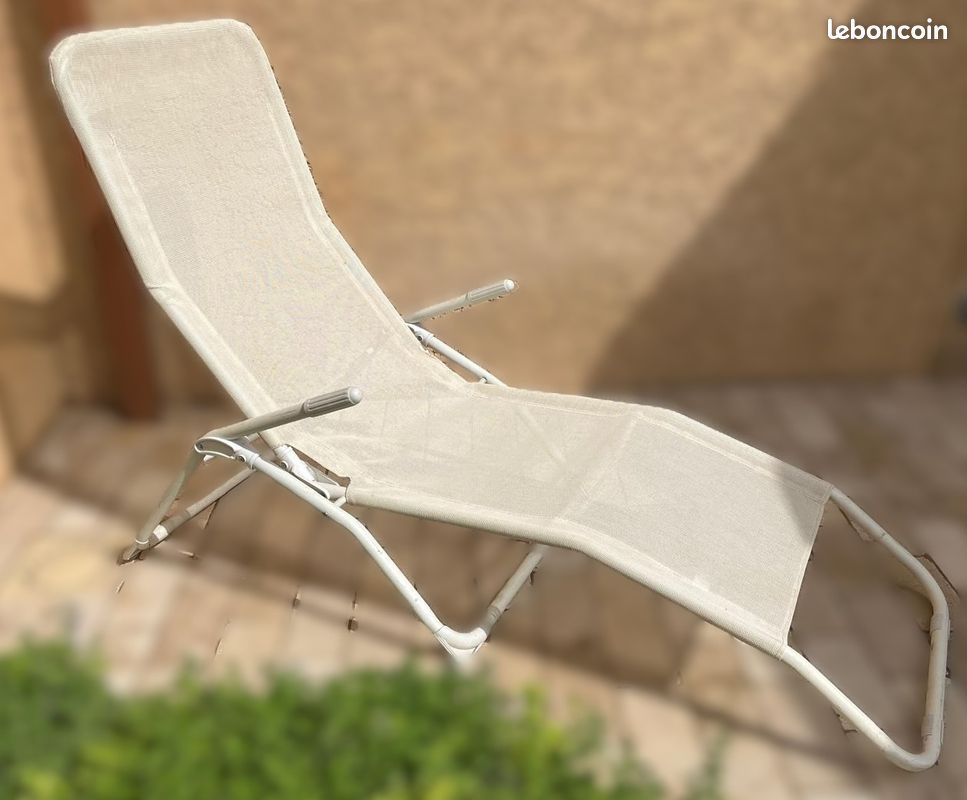 Chaise longue basculante de jardin (image 2)