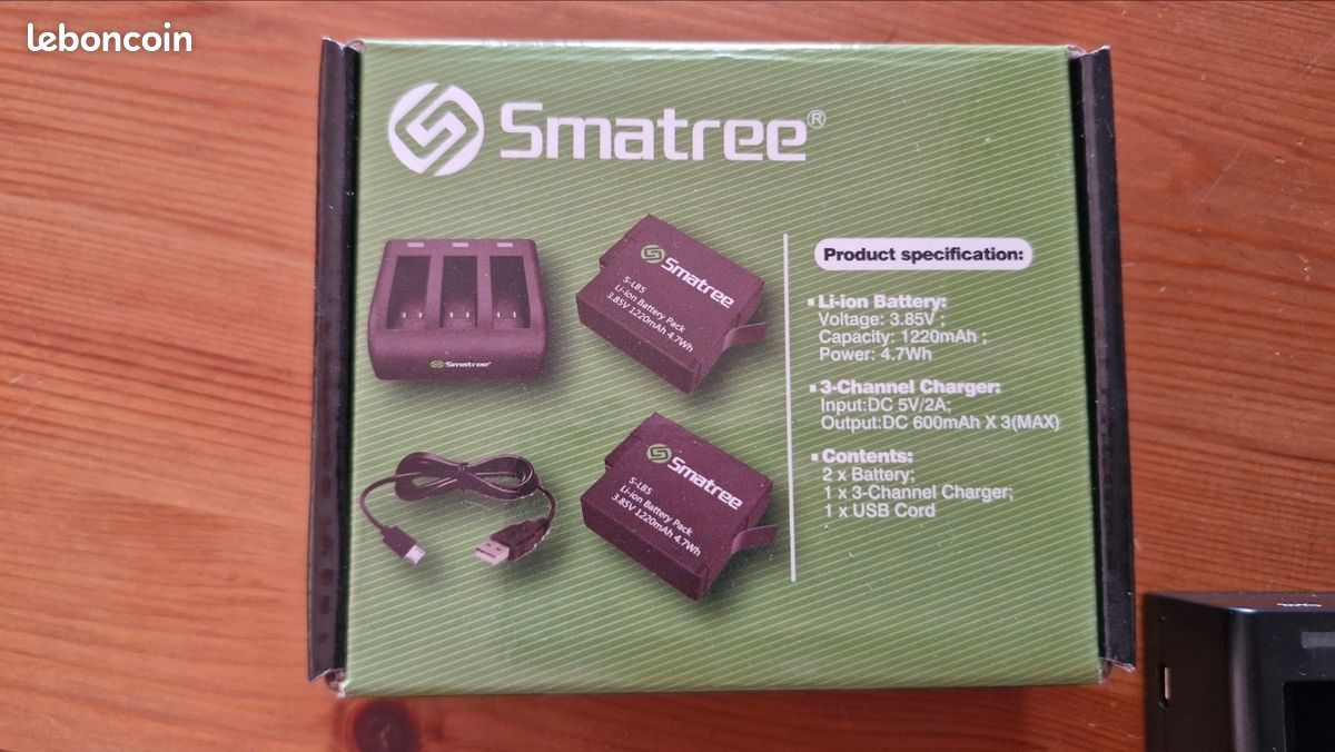 Chargeur batteries GoPro Smatree (image 2)