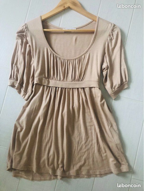 Haut Femme Crème Taille 14 - Manches Longues En Polyester, Neuf Avec étiquettes