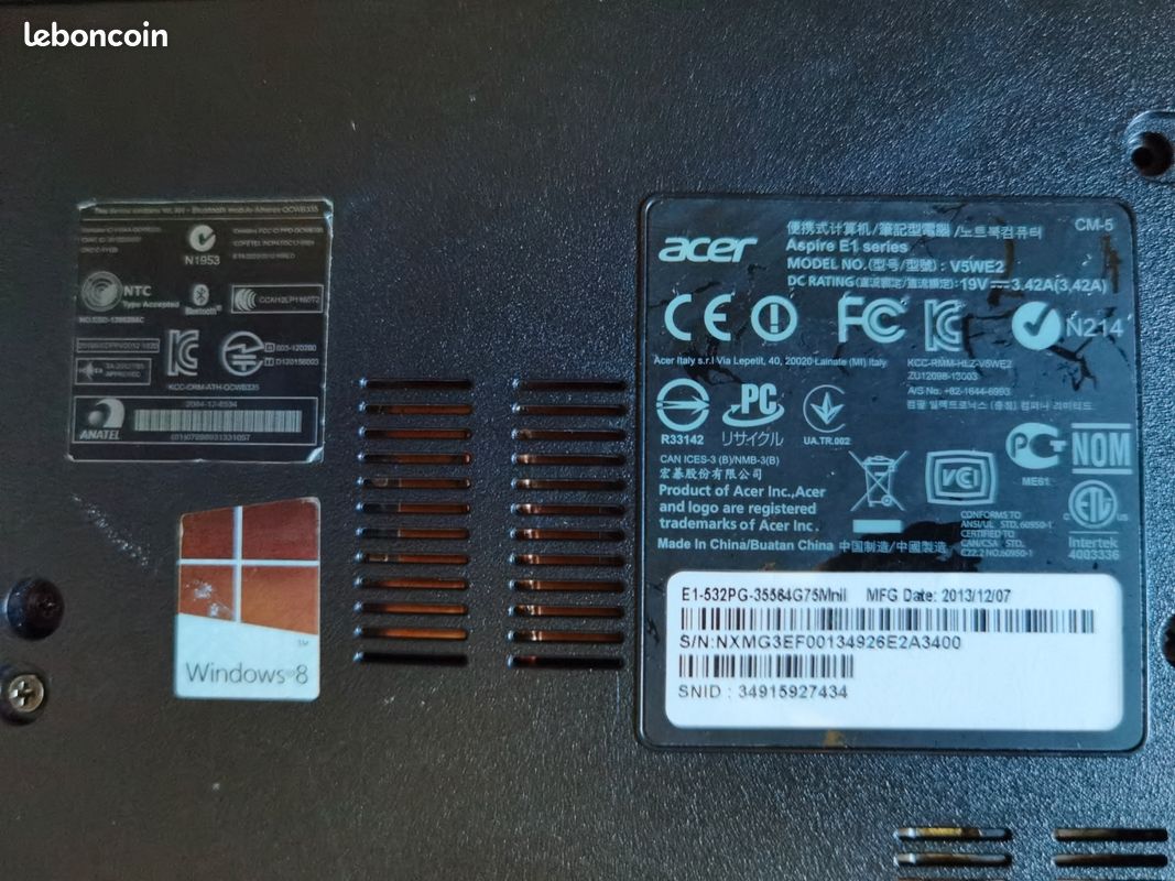 Pc portable Acer (tactile) (image 6)