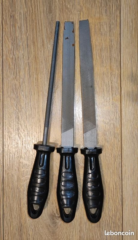 Lot De 3 Limes Génériques D'occasion - Pour Métal, Bois Ou Bricolage