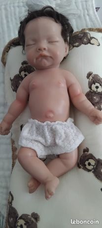 Bébé Reborn en silicone platine de 38 cm (15 pouces