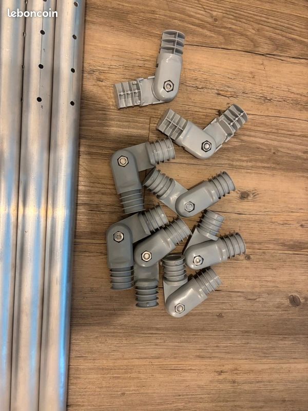 Tube alu de 35mm perces 1m 3 emboîtable (image 2)