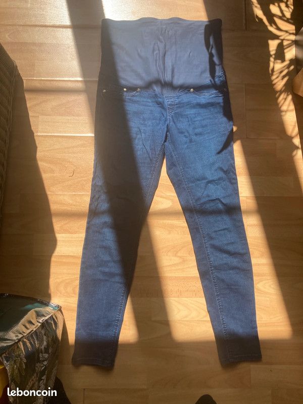 Pantalon jean de grossesse H&M Mama taille 42 (image 2)