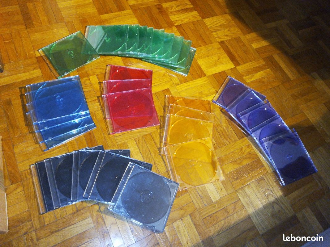 Boîte cd/DVD slim divers couleurs (image 1)