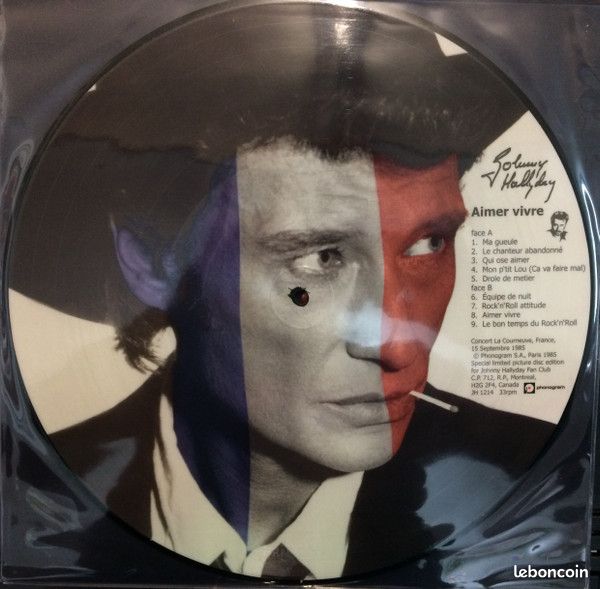 Johnny Hallyday – Aimer Vivre picture disc (image 3)