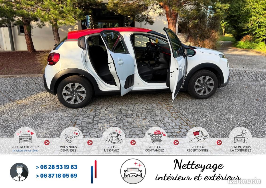 Citroën C3 III 1.2 VTi 12V 82 cv White&Red Color*Crit'Air 1*Ct Kit Distribution Entretien Complet... (image 15)