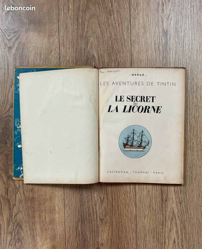 BD Tintin le secret de la licorne A20 de 1943 (image 3)