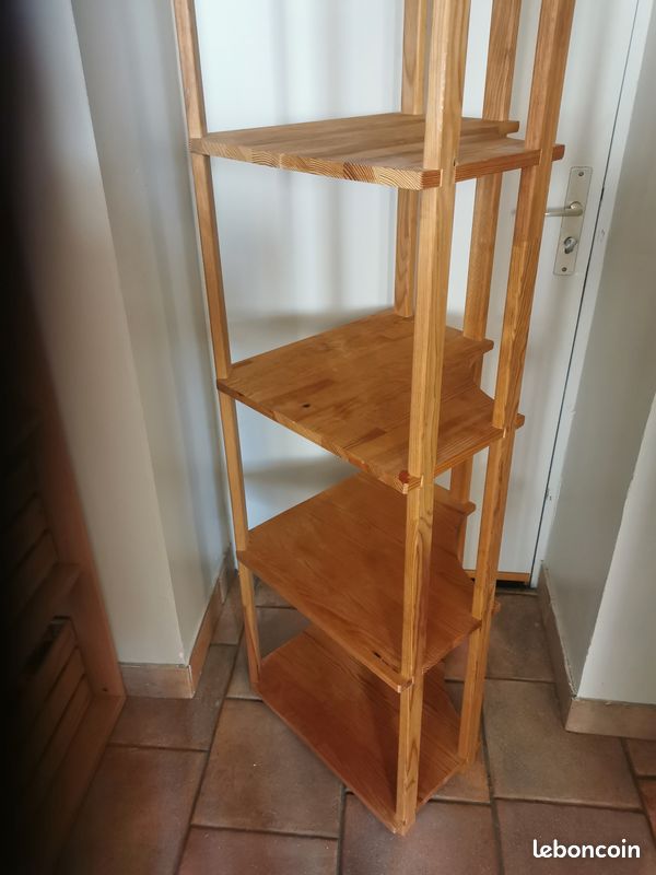 Etagére et porte manteau bois (image 2)