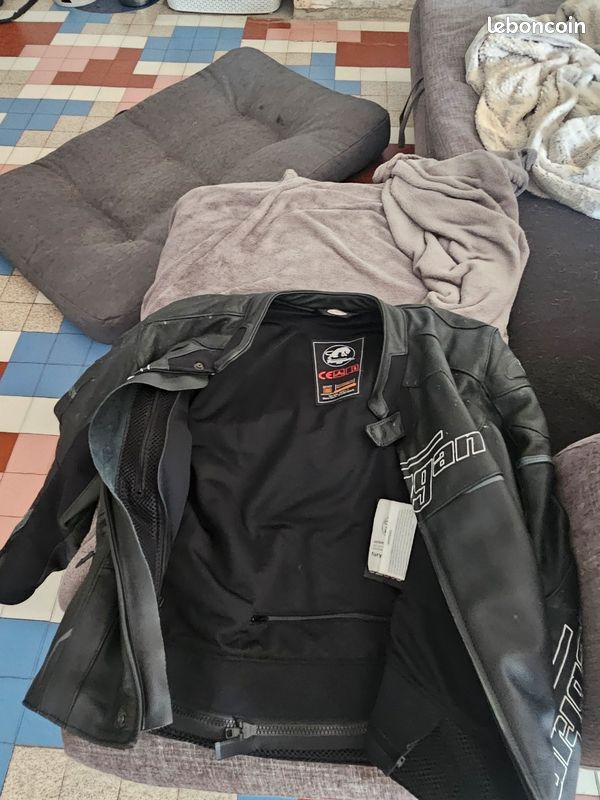 Veste Cuir Homme Ghost Blouson Moto Ã©tÃ© Homme Furygan
