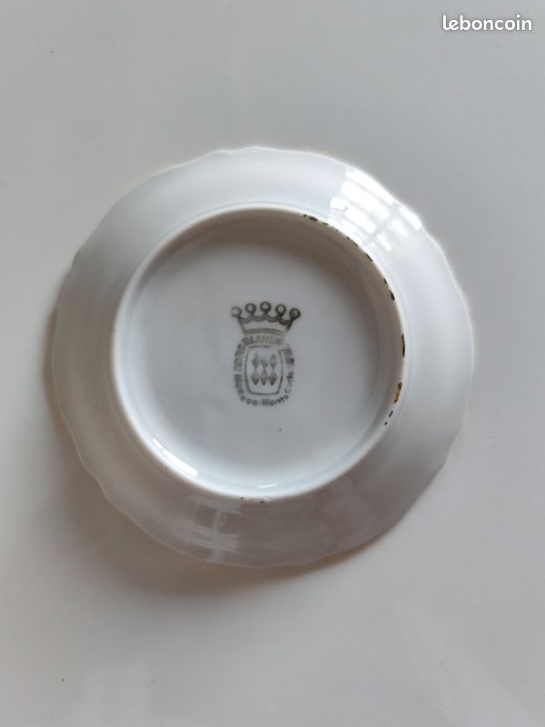 Lot 2 assiettes miniatures porcelaine de Monaco Prince Rainier III Grace Kelly & Nice Vintage (image 2)