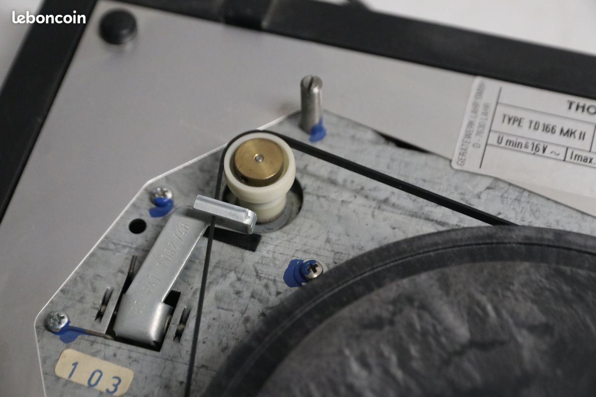 Occasion, fonctionne : Platine vinyle Tourne disque THORENS TD166 MkII (image 10)