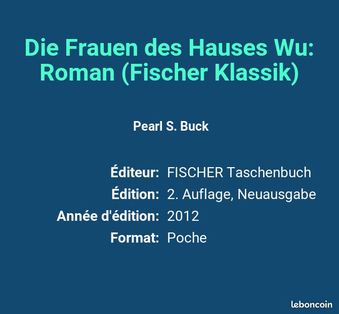 Die Frauen des Hauses Wu: Roman (Fischer Klassik) - Pearl S. Buck (image 2)