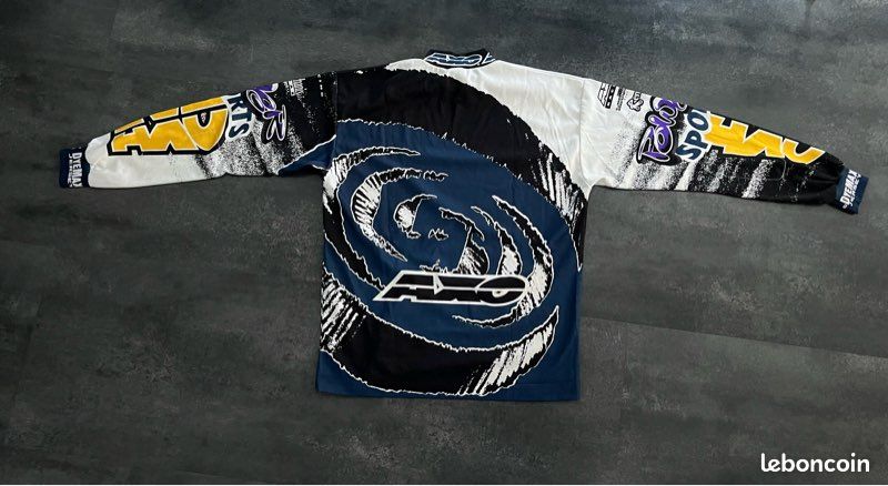 Maillot Cyclisme Vintage AXO Sport - Années 90 - Taille S-M (50cm De Poitrine)