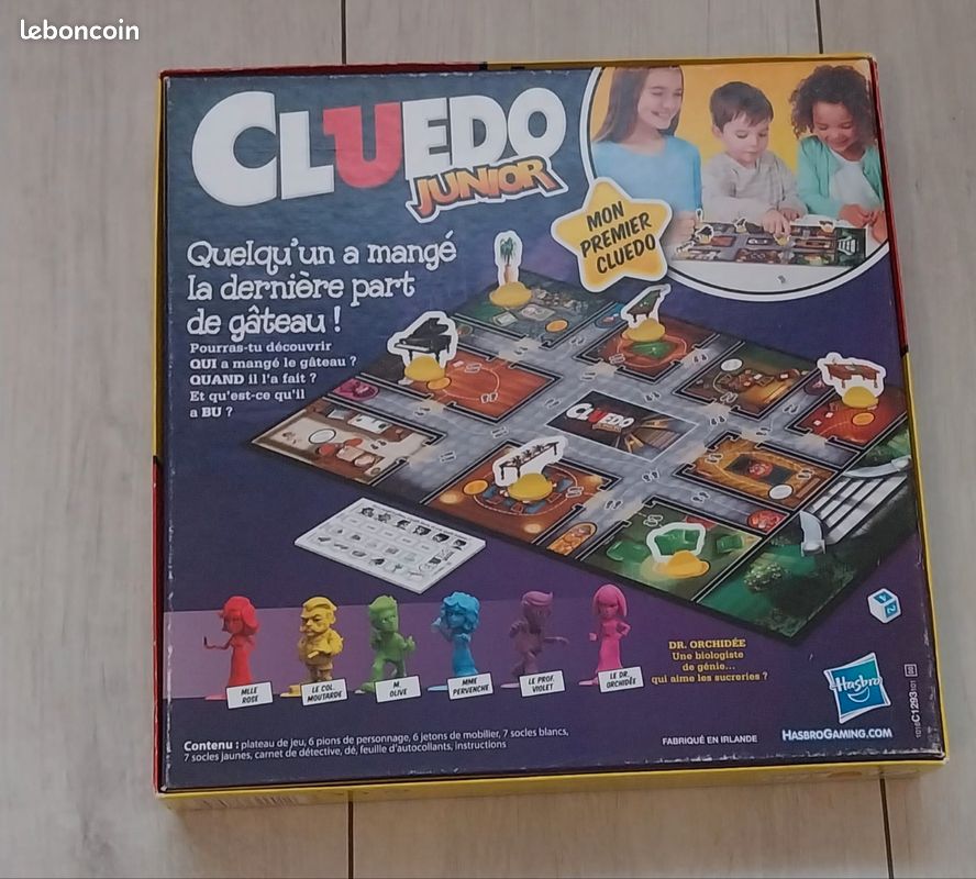 Jeu Cluedo Junior Hasbro - Jeu De Société Version Française, Neuf Sous Blister