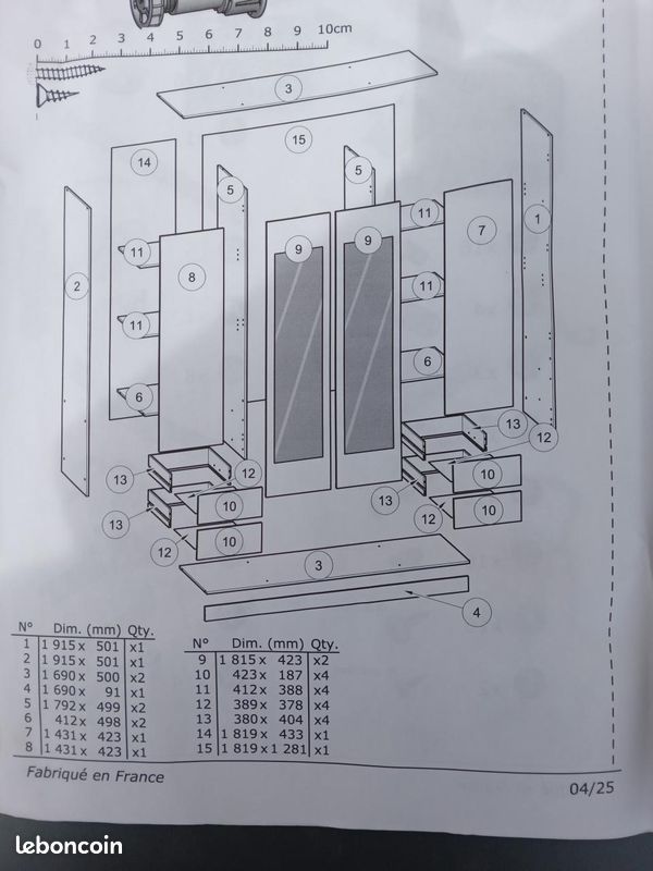 Armoire + lit+ clic clac (image 2)