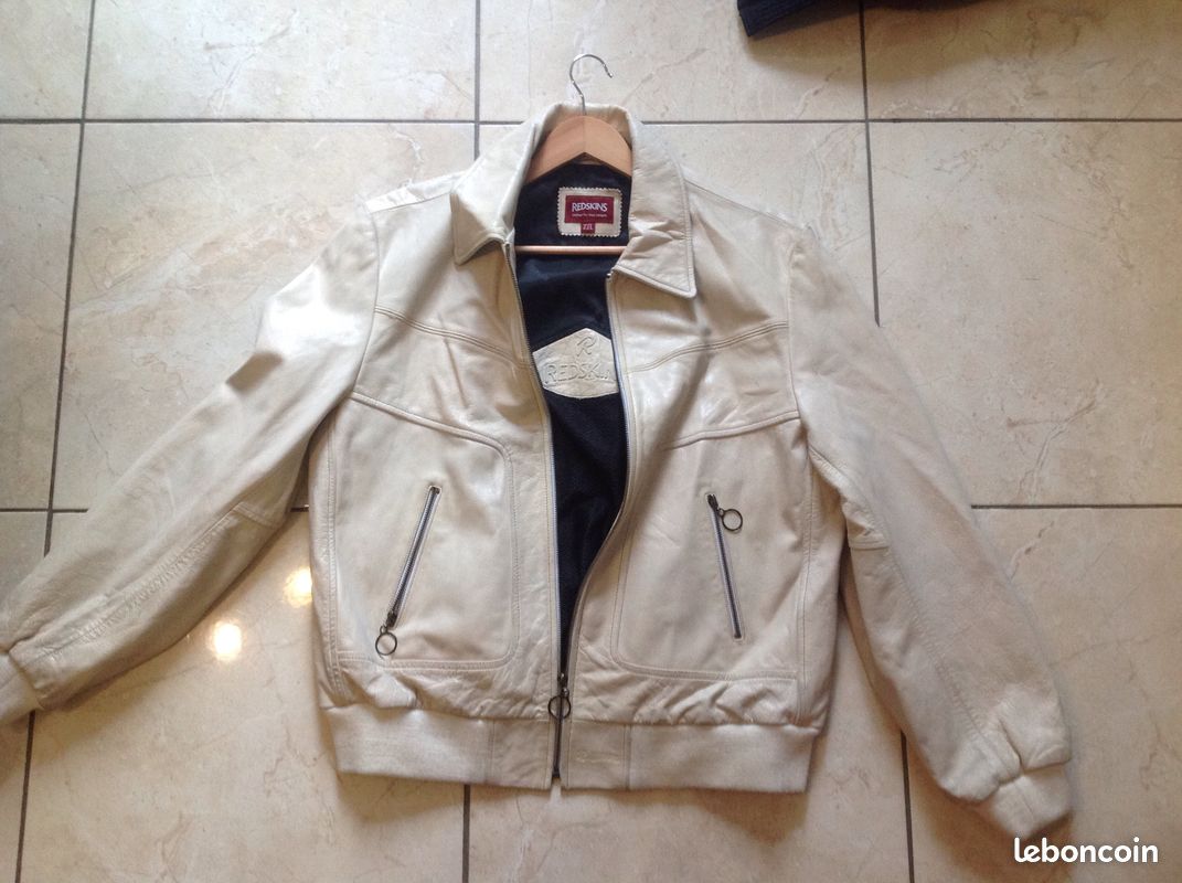 CUIR BLANC REDSKINS Taille XXl (image 1)